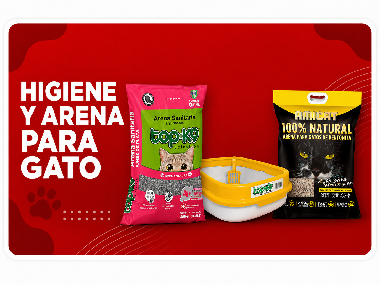 Higiene y Arena Gato