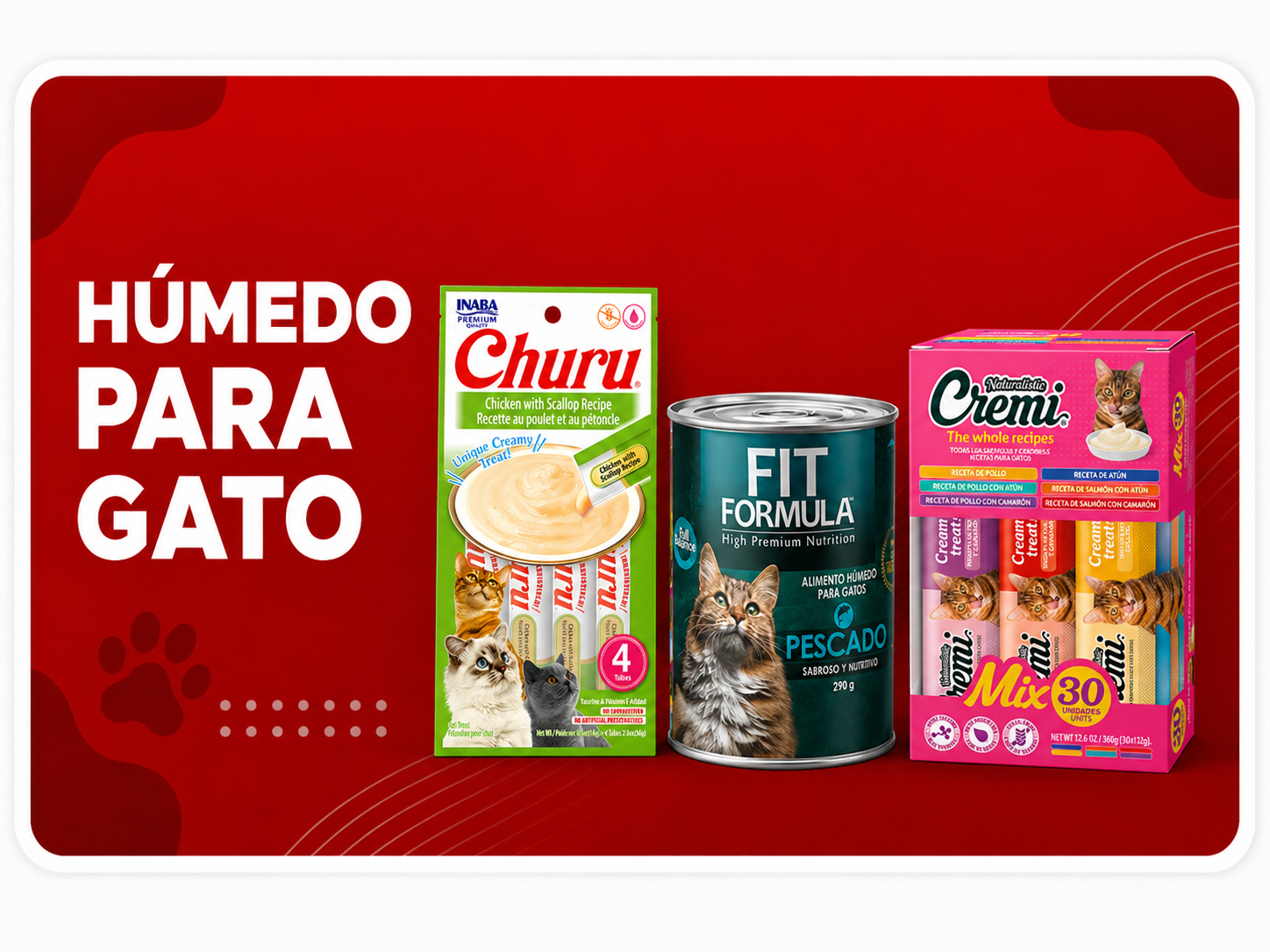 Alimentos húmedos para gato