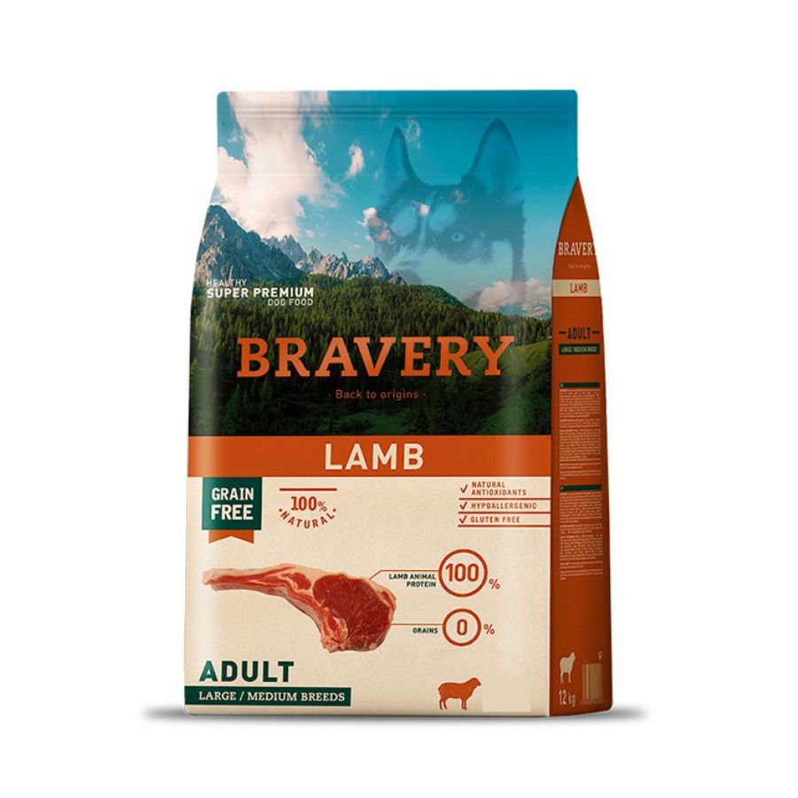 Bravery Lamb Adult Large/Medium 12kg