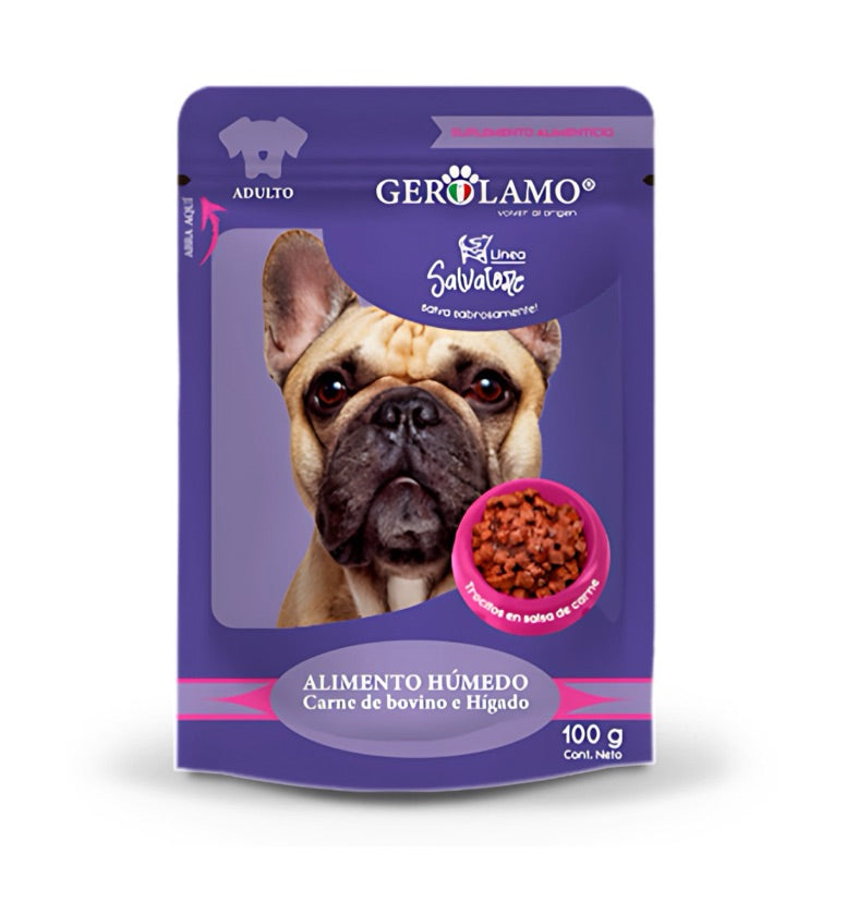 Gerolamo Pouch Adulto Carne 100gr