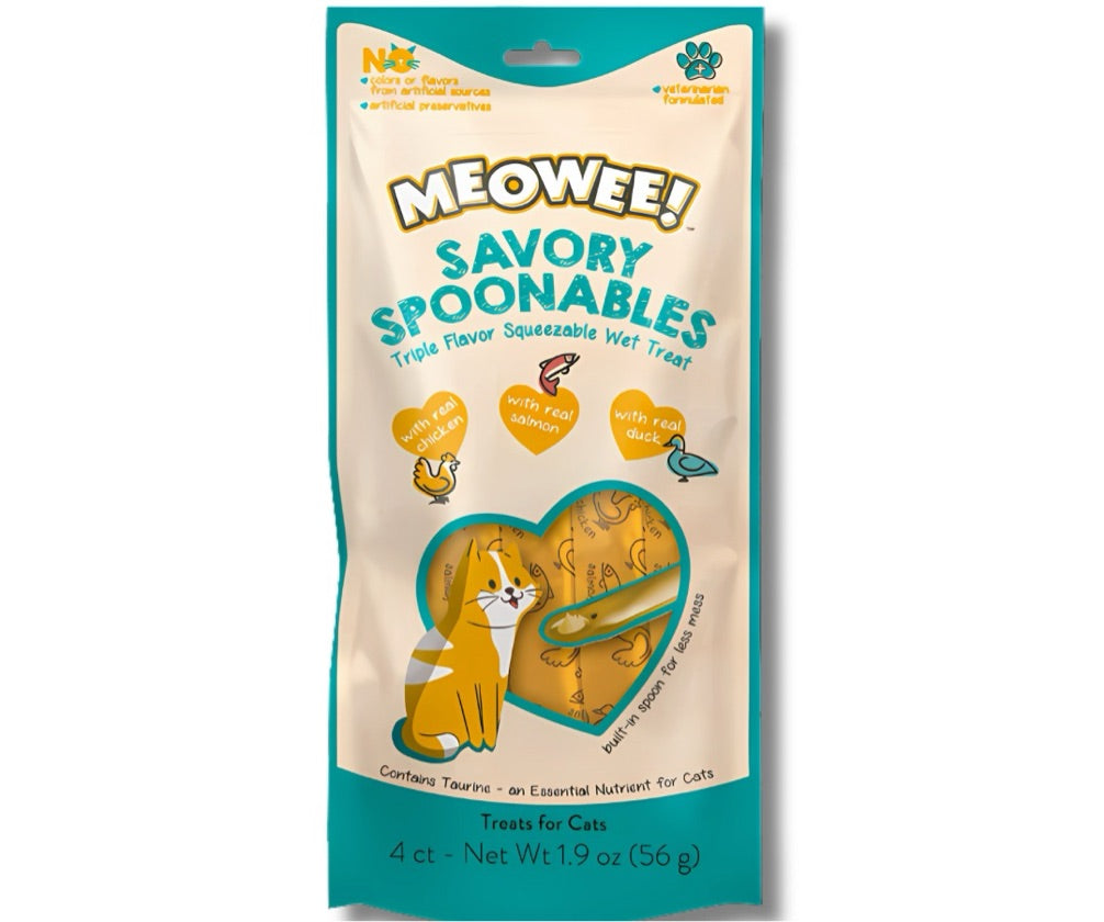 Meowee Spoon Pollo, Salmon y Pato 4Tb 56 Gr