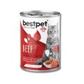 Lata Premium Bestpet Cat Trozos De Carne 400 G