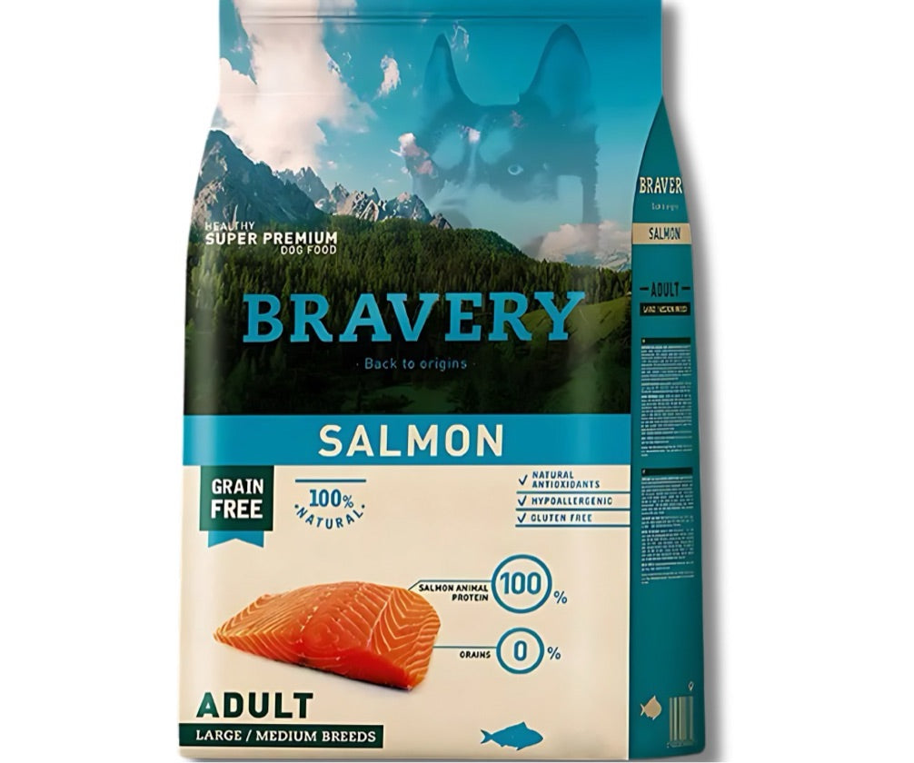 Bravery Salmon Adult Large/Medium 12kg