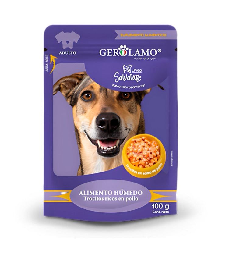 Gerolamo Pouch Adulto Pollo 100gr