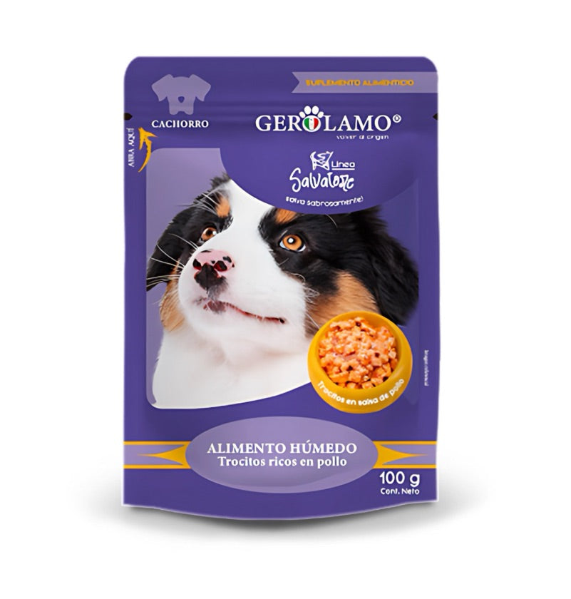 Gerolamo Pouch Cachorro Pollo 100gr