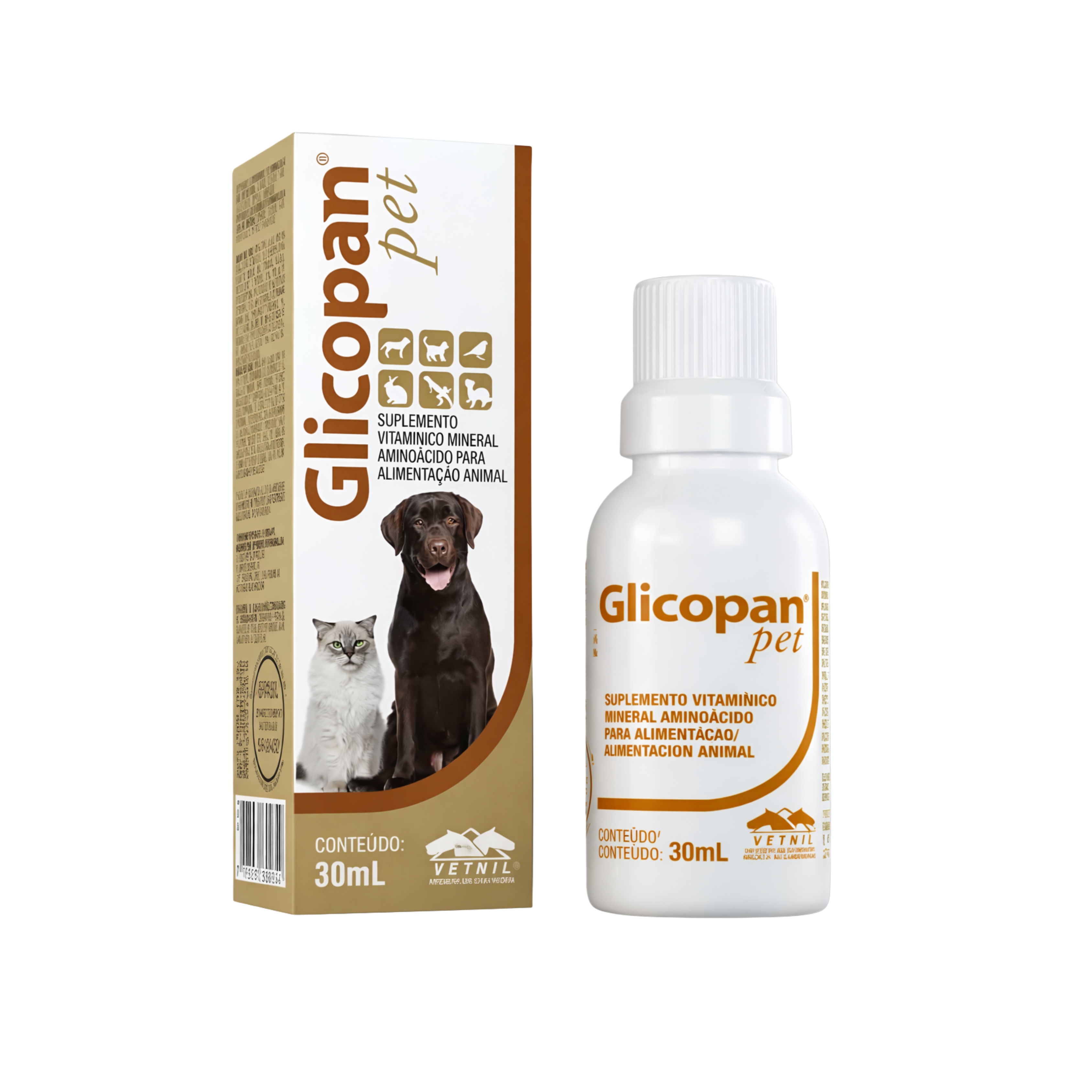Glicopan 30 ml – Suplemento Aminoácido y Vitamínico Mascotas