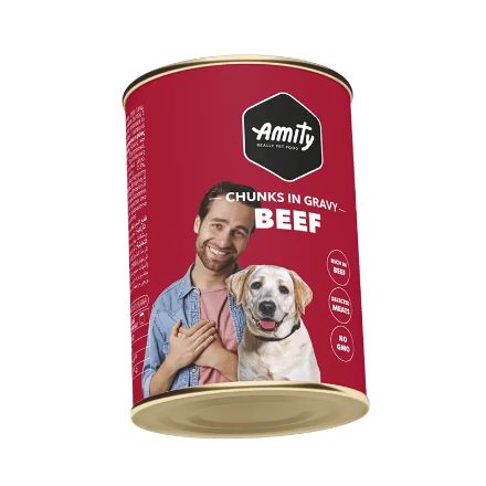 Lata Amity Premium Chunks Carne para Perros 415gr