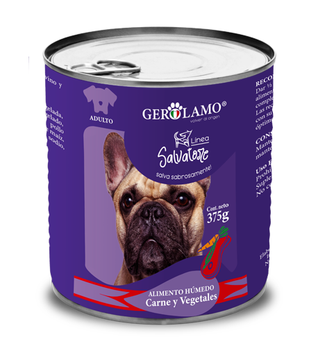 Gerolamo Salvatore Tarro Perro Carne y Verduras 375gr