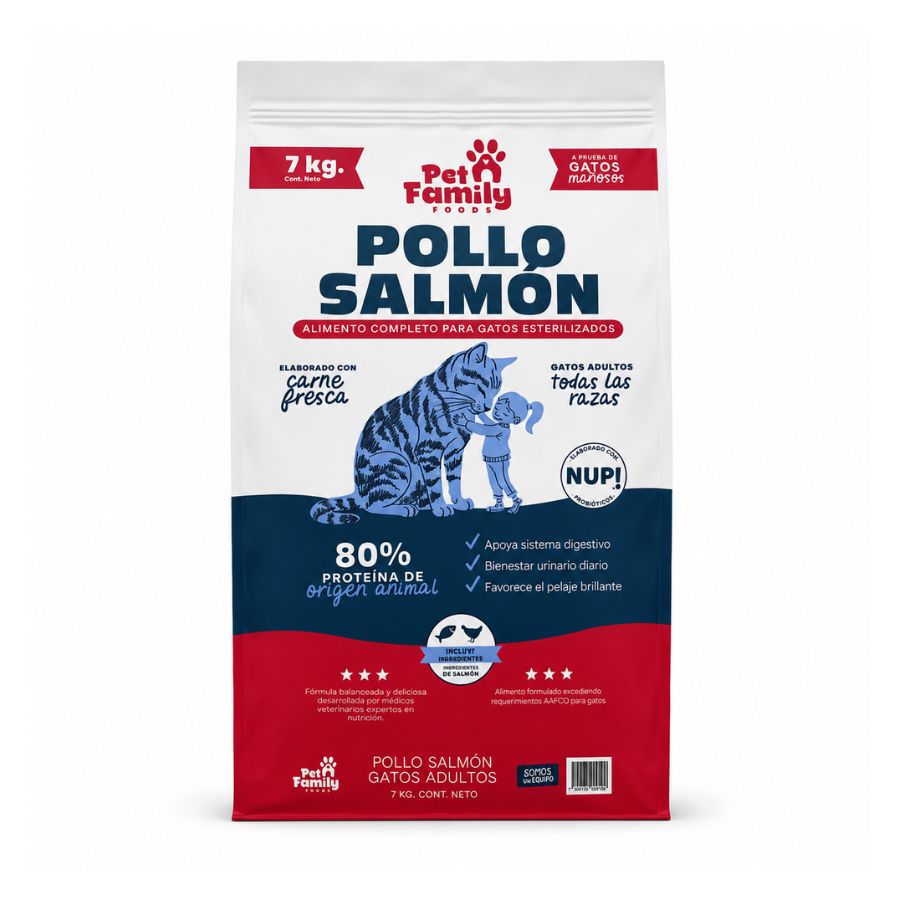 Pet Family Gato Pollo y Salmón 7kg