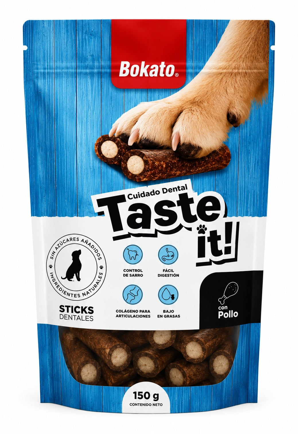 Bokato Snack taste It Dental Trocitos 150gr